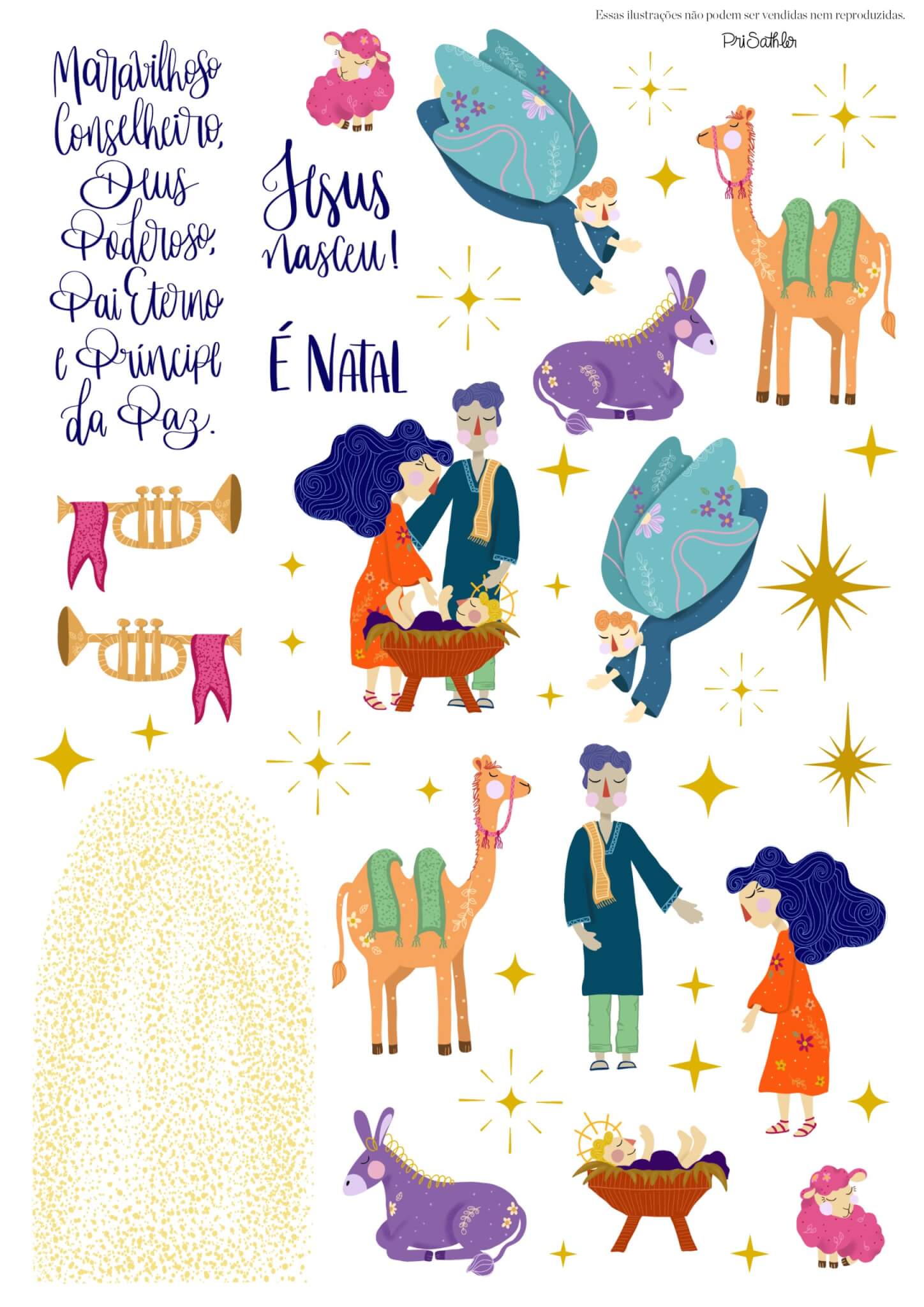 Cartela de Natal | Bible Journaling